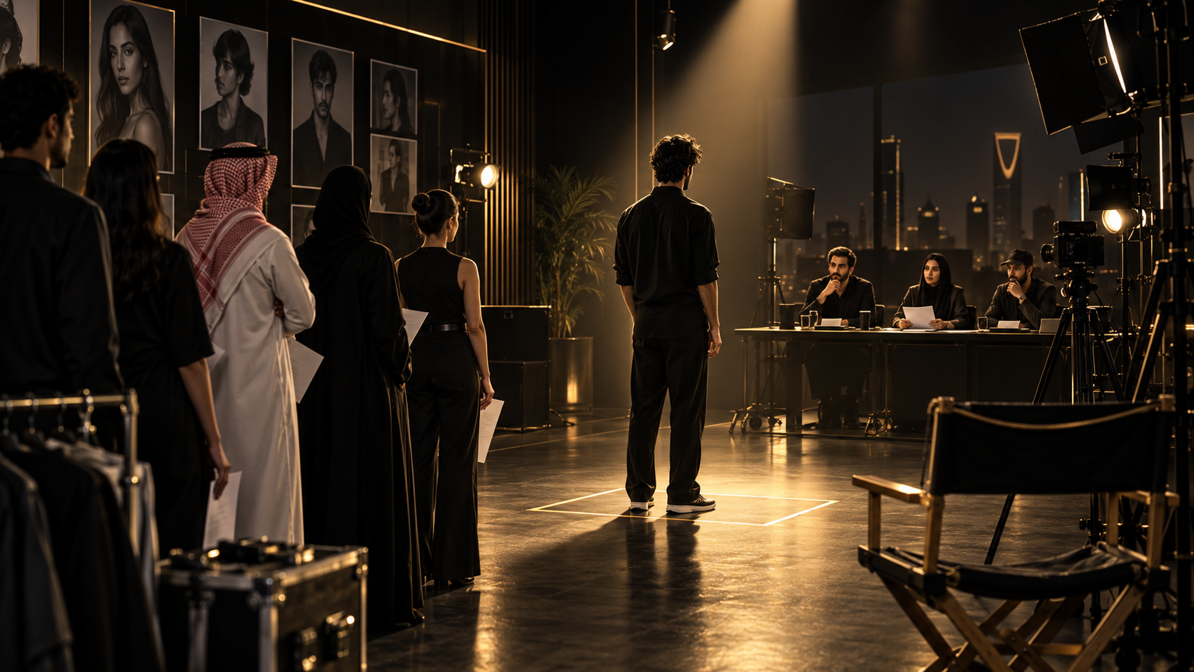 Actor in a production and filming setting